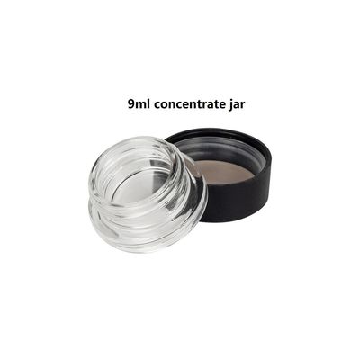 Pot en verre de concentré fait sur commande de la couleur 9ml 5ml avec le couvercle résistant de vis d'enfant