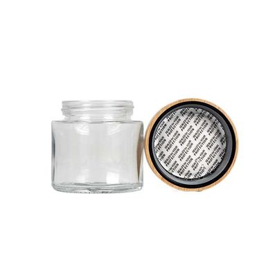 Preuve en verre d'odeur de pot de cachette de mauvaise herbe de pot en verre en bambou hermétique de couvercle