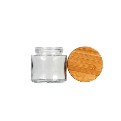Preuve en verre d'odeur de pot de cachette de mauvaise herbe de pot en verre en bambou hermétique de couvercle