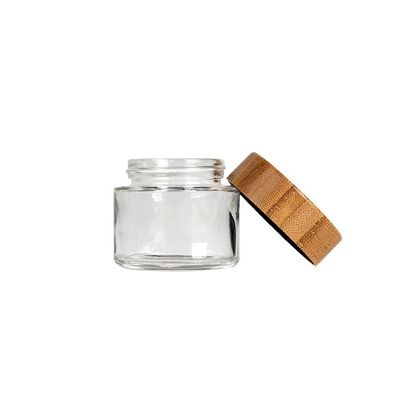 Pots en verre de couvercle de  de fleur de pot de preuve en bois en bambou d'enfant