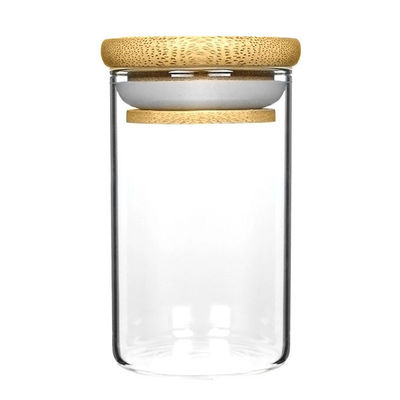 Bouteille en verre borosilicate résistant à haute température, pot en verre pour le stockage