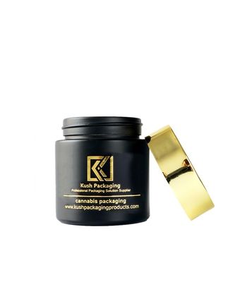 Un bocal en verre haut de gamme avec conception à face droite, certifié CR et à l'épreuve des enfants, 1 oz, 2 oz, 3 oz, 4 oz, 5 oz.