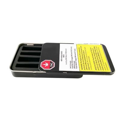 Glissière faite sur commande Tin Box de cigarette de Preroll de paquet de mauvaise herbe de caisse portative en métal