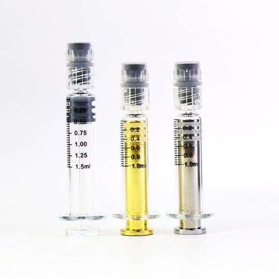 Seringues en verre Luer Lock avec plongeur métallique ou plastique Seringues à huile essentielle 0,5 ml 1 ml 2,25 ml 3 ml 5 ml