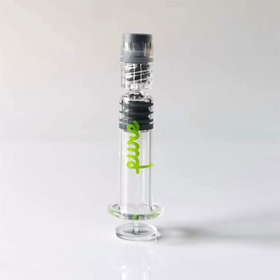 Seringue en verre à huile de CBD Luer Lock THC Seringue à huile de THC 1 ml Seringue en verre à capuche Luer vide