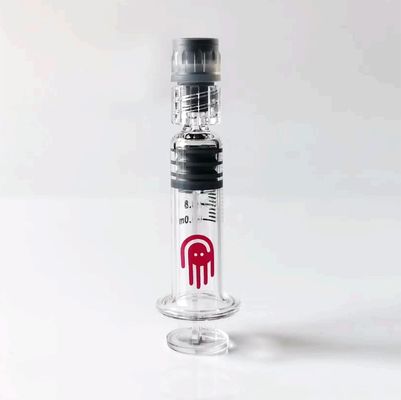 Seringue en verre à huile de CBD Luer Lock THC Seringue à huile de THC 1 ml Seringue en verre à capuche Luer vide