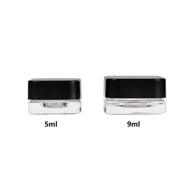 Bouteille en verre concentré de 5 ml certifiée résistante aux enfants avec bouchon à vis CR 5 ml Bouteille carrée de 9 ml