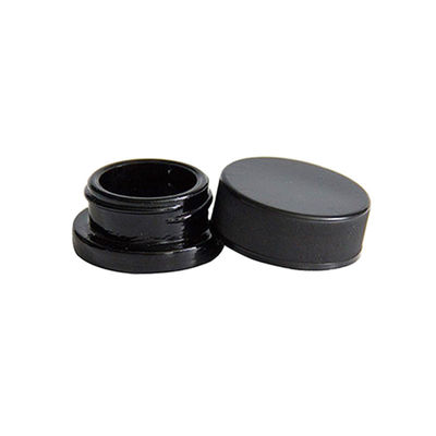 Bouteilles en verre concentré résistant aux enfants de 9 ml, paroi épaisse, petite bouteille noire avec capuchon noir