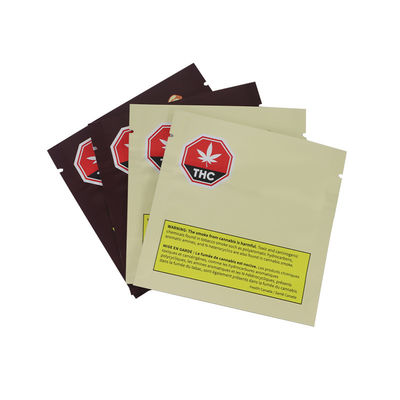 Recyclable fermeture à glissière à l'épreuve des enfants Top Mylar sacs Marijuana emballage pour le stockage frais et sûr