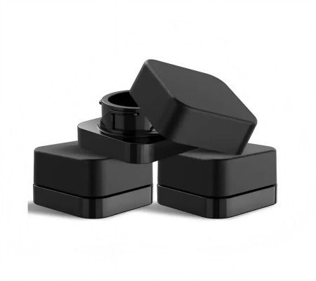 Contenant de concentré noir de 5 mL Container de verre concentré à l' épreuve des enfants