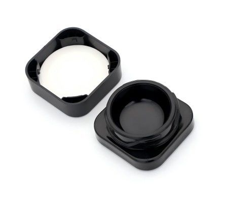 Contenant de concentré noir de 5 mL Container de verre concentré à l' épreuve des enfants