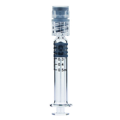 0.5 ml Luer Slip Luer Lock Borosilicate Seringues en verre pour huile de CBD