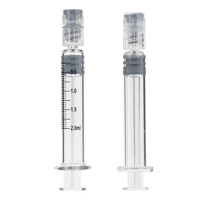 Seringues en verre borosilicate préremplaçables Luer Lock de 2 ml pour l' huile essentielle