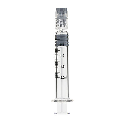Seringues en verre borosilicate préremplaçables Luer Lock de 2 ml pour l' huile essentielle