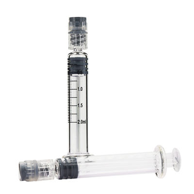 Seringues en verre borosilicate préremplaçables Luer Lock de 2 ml pour l' huile essentielle