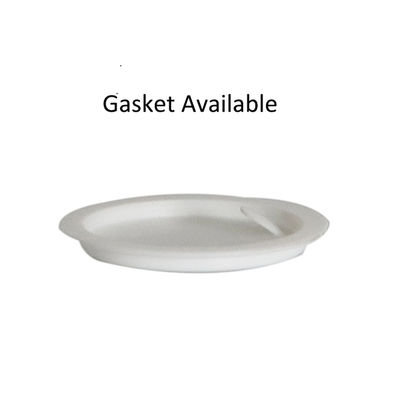 7 ml de profil bas épais pots en verre cosmétique avec couvercles noirs pour la crème pour les lèvres à base d'huile concentrée