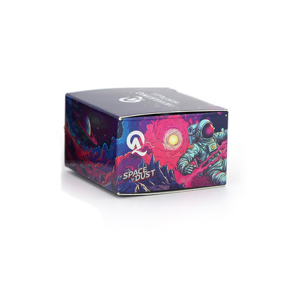 Emballage en papier pliable avec dorure UV personnalisée, échantillon de luxe, boîtes pour conteneurs de bocaux de concentré