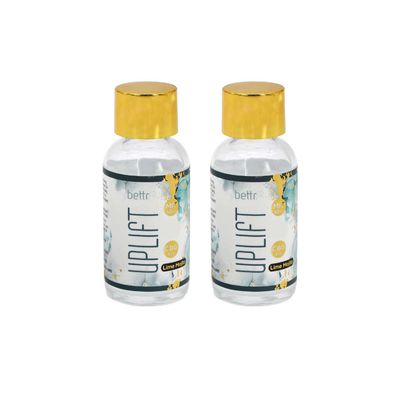 Flacon en verre Boston rond transparent hermétique et étanche de 30 ml (1 oz) avec bouchon à vis noir pour huile essentielle, médicament liquide, liquide