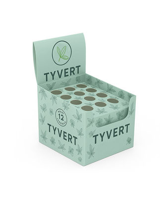 Affichage personnalisé en carton pour les tubes pop-top