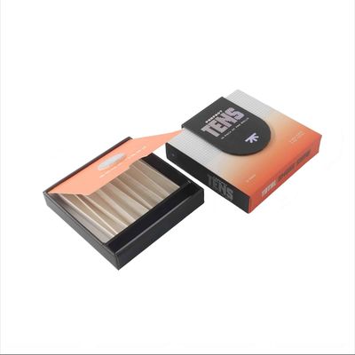 Emballage de boîte en papier magnétique personnalisé pour pré-roulés de 10 unités, à l'épreuve des enfants