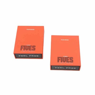 Boîte en papier de tiroir à allumettes personnalisées résistante aux enfants pour 5 paquets de mini-pré-rolls